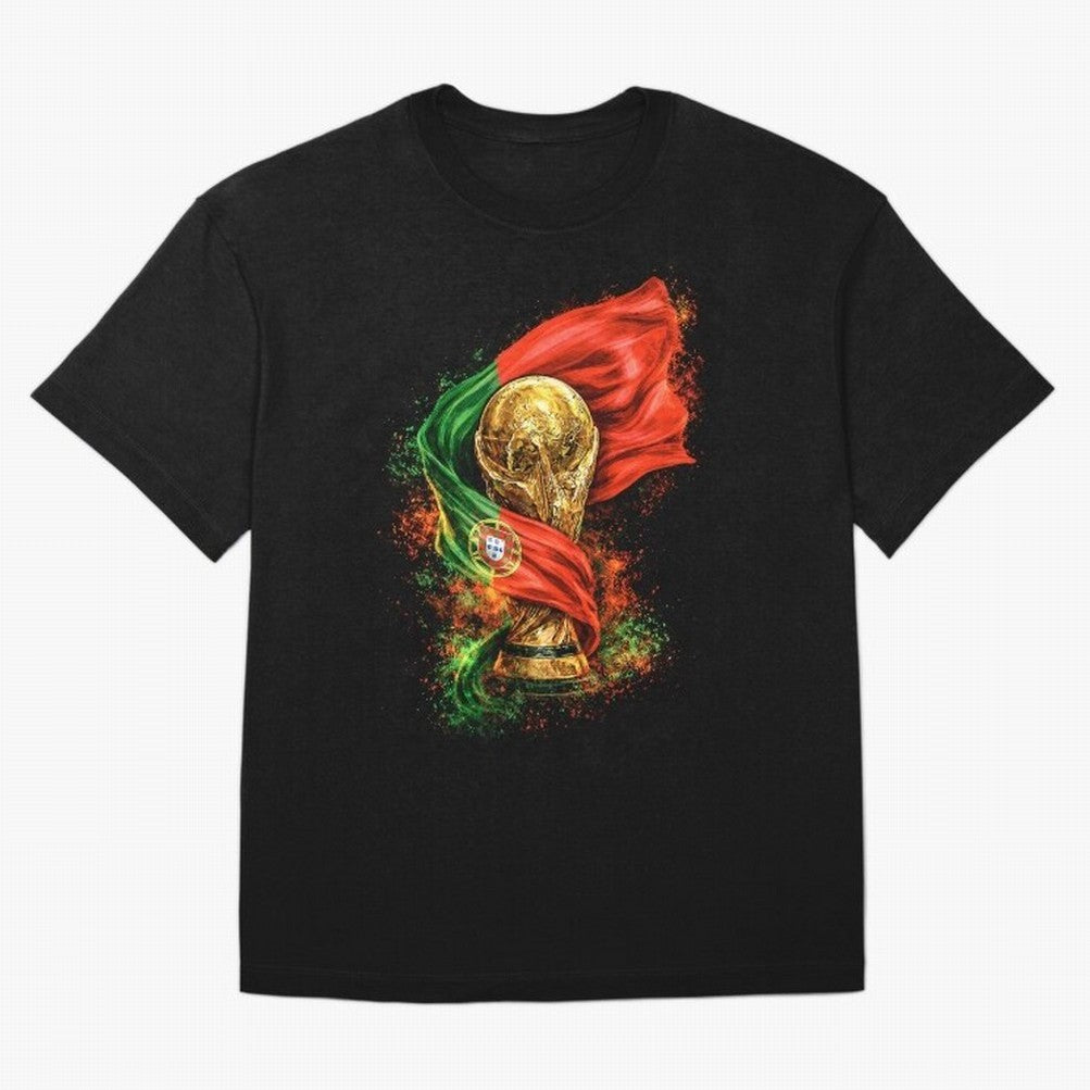 Portugal Football National Pride Oversized T-Shirt Live the Energy of Match Day Hype around FIFA World Cup 2026, Mbappe, France, Global Supporter Spirit, Legendary Goals, National Colors and Tournament Celebration; Great for Watch Parties, Sports