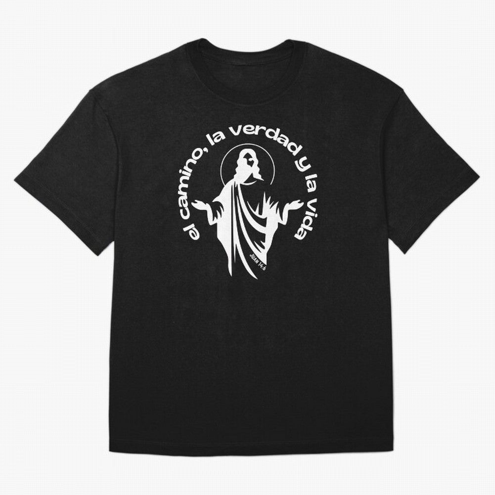 el camino, la verdad y la vida Oversized T-Shirt Carry National Pride through the FIFA World Cup 2026 Journey through Messi Highlights, Spain and Netherlands Pride, Football History, Final Match Energy, Crowd Noise and Once in a Lifetime Moments;