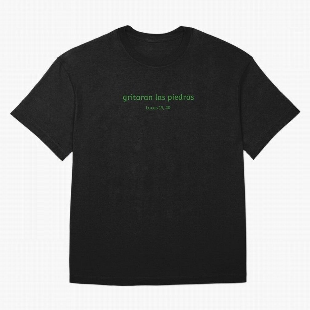 Piedras ¨C Cita b¨ªblica en espa?ol Oversized T-Shirt Show Championship Spirit for FIFA World Cup 2026 Group Stage Spirit, Centered on Spain and Netherlands, Haaland and Mbappe, Championship Spirit, Famous Goals, Roaring Crowds and International