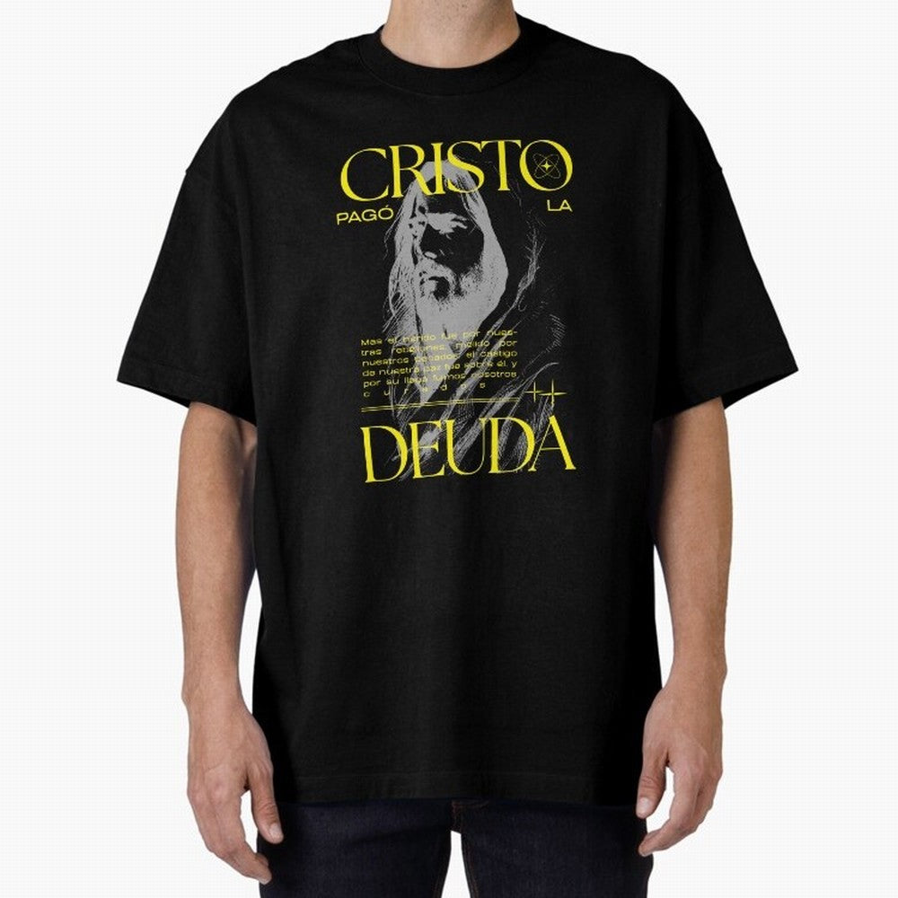Cristo Pag¨® la Deuda - Isa¨ªas 53:5 Streetwear Style Oversized T-Shirt Make Your Look Match FIFA World Cup 2026 for Fans of Messi, Neymar and Mbappe and Brazil, Bringing Champion Mindset, Group Stage Buzz, Knockout Tension and Passionate Fan