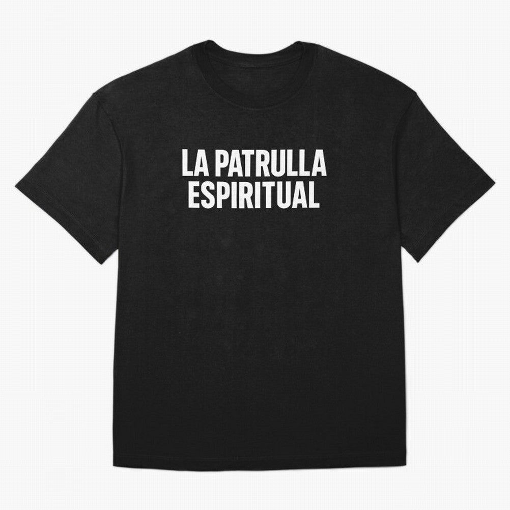 La Patrulla Espiritual, Spanish Faith Quote Gift, Christian Spiritual Humor Graphic Tee for Believers Latinos Oversized T-Shirt Support the Legends of FIFA World Cup 2026 Group Stage for Fans of Messi and Germany, Bringing Vintage Soccer Flavor,