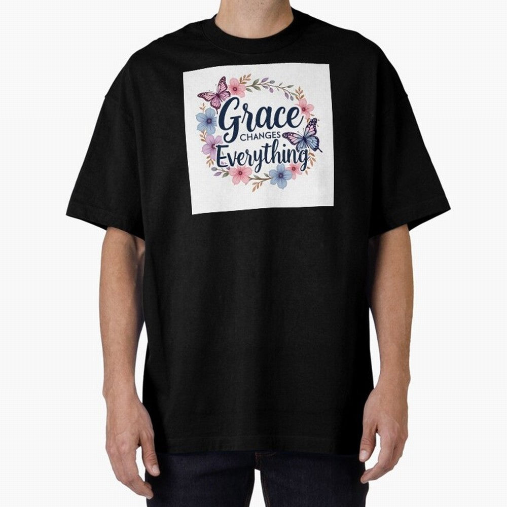 Grace Of God Changes Everything Oversized T-Shirt Enjoy FIFA World Cup 2026 USA Canada Mexico Featuring CR7 and Messi, England, France and Netherlands Energy, Match Day Excitement, Supporter Culture, Golden Goals and Global Football Passion;