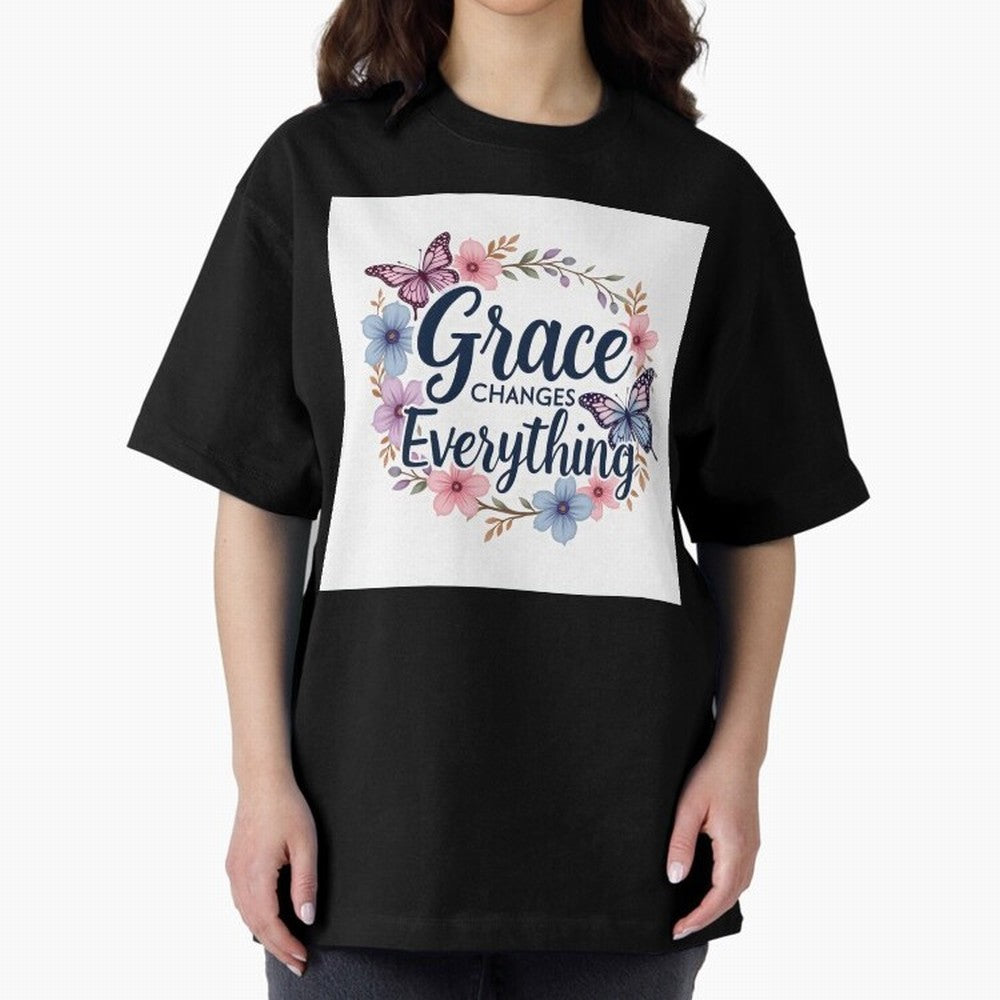 Grace Changes Everything T Shirt Oversized T-Shirt Celebrate Unforgettable Nights in the FIFA World Cup 2026 Group Stage Journey through Messi, CR7 and Mbappe Highlights, Portugal Pride, Sports Nostalgia, International Competition, Famous Players