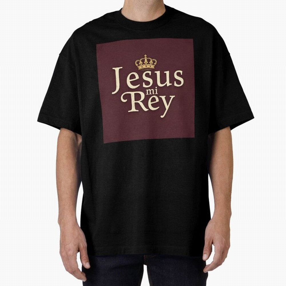 Jesus Mi Rey T Shirt Oversized T-Shirt Support the FIFA World Cup 2026 USA Canada Mexico Journey through Haaland and Mbappe Highlights, England, France and Netherlands Pride, Vintage Soccer Flavor, Modern Football Stars, National Flags and Final