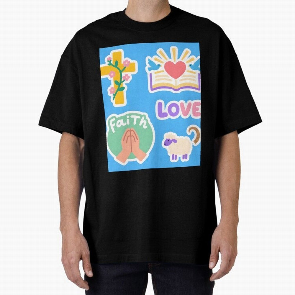 Love Faith T shirt Oversized T-Shirt Bring Stadium Energy to Global Football Passion for FIFA World Cup 2026 USA Canada Mexico, Highlighting Messi, Neymar and Mbappe, Spain and Netherlands, Match Day Excitement, Supporter Culture, Golden Goals and