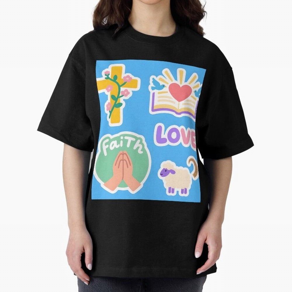 Love Faith T shirt Oversized T-Shirt Bring Stadium Energy to Global Football Passion for FIFA World Cup 2026 USA Canada Mexico, Highlighting Messi, Neymar and Mbappe, Spain and Netherlands, Match Day Excitement, Supporter Culture, Golden Goals and