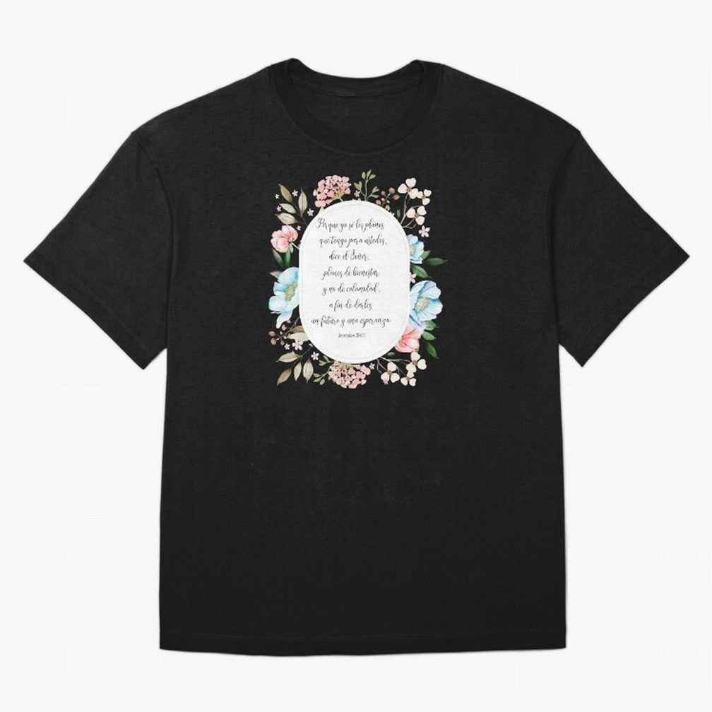 Jerem¨ªas 29:11 ¨C Planes de esperanza | Vers¨ªculo cristiano inspirador en espa?ol Oversized T-Shirt Support FIFA World Cup 2026 USA Canada Mexico Inspired by Mbappe, Portugal Energy, Retro Football Energy, Iconic Rivalries, Trophy Chase Drama and