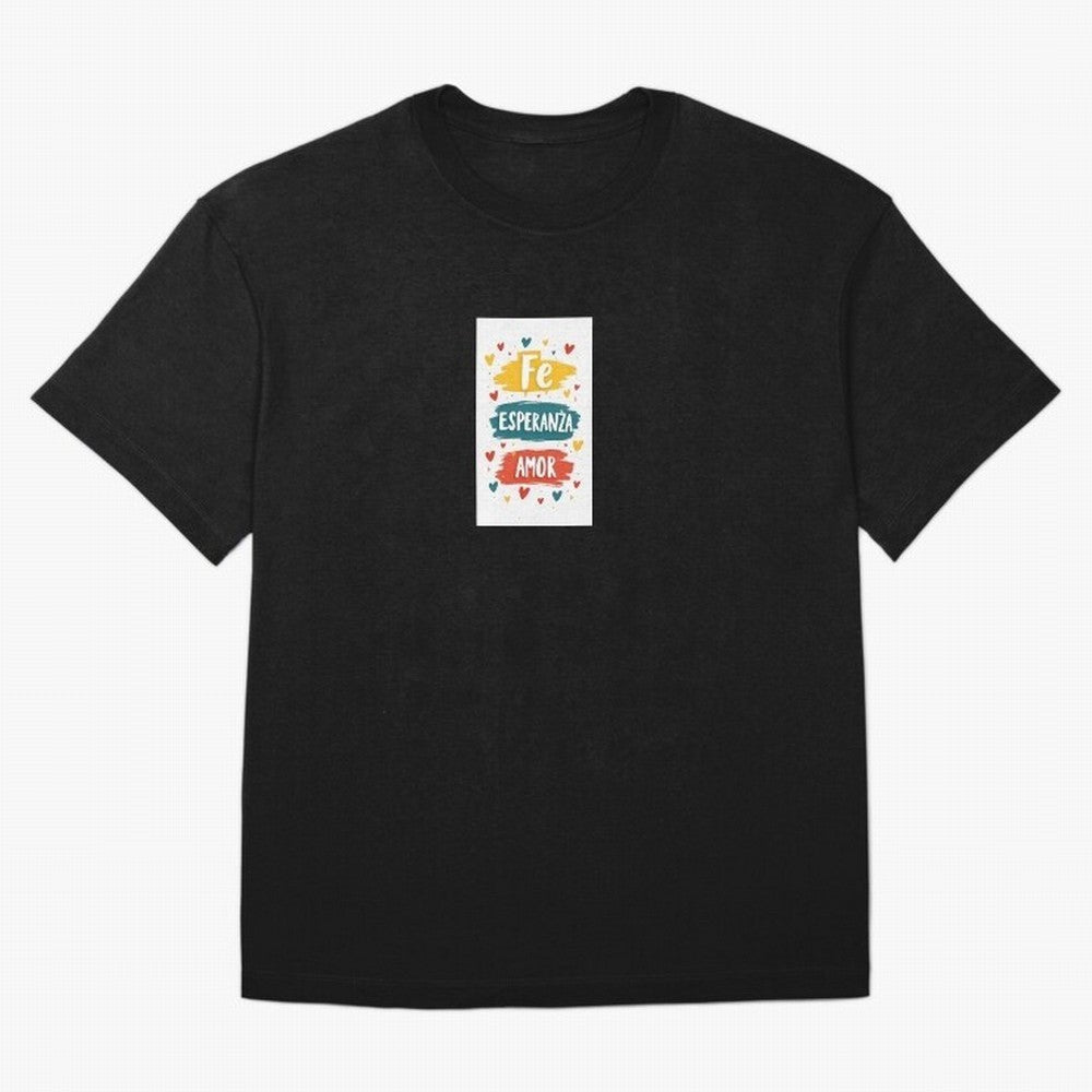 Fe Esperanza Amor Oversized T-Shirt Show Love for Legendary Goals in the FIFA World Cup 2026 USA Canada Mexico Journey through CR7 Highlights, Netherlands Pride, Game Day Rituals, Football Legends, Country Pride and the Road to the Final; Perfect