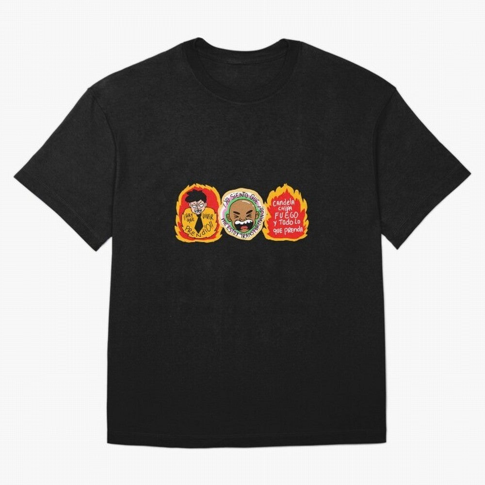 Hay Que Vivir Prendo Yo Siento Que Me Estoy Transformando Candela Chipa Fuego Y Todo Lo Que Prenda Oversized T-Shirt Bring Match Day Fire to Match Day Hype around FIFA World Cup 2026 USA Canada Mexico, CR7 and Messi, Germany, Soccer Culture,