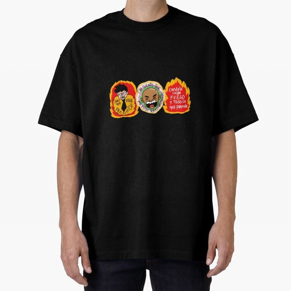 Hay Que Vivir Prendo Yo Siento Que Me Estoy Transformando Candela Chipa Fuego Y Todo Lo Que Prenda Oversized T-Shirt Bring Match Day Fire to Match Day Hype around FIFA World Cup 2026 USA Canada Mexico, CR7 and Messi, Germany, Soccer Culture,