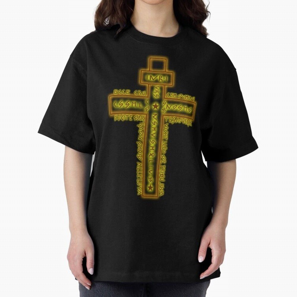 Cruz del Santo Padre Benito Color Oversized T-Shirt Bring International Match Energy to Global Football Passion for FIFA World Cup 2026 USA Canada Mexico, Capturing Cristiano Ronaldo, Germany, Stadium Chants, National Pride, Trophy Dreams and