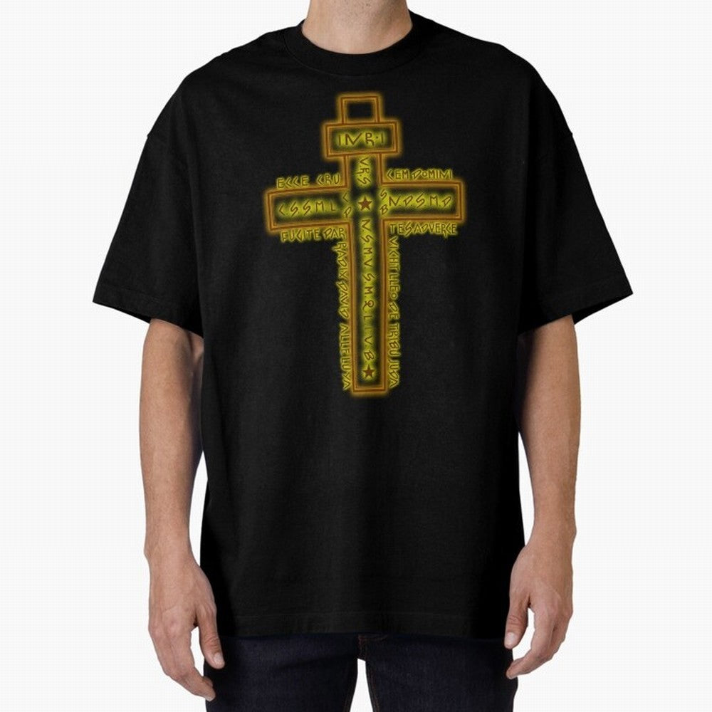 Cruz del Santo Padre Benito Color Oversized T-Shirt Bring International Match Energy to Global Football Passion for FIFA World Cup 2026 USA Canada Mexico, Capturing Cristiano Ronaldo, Germany, Stadium Chants, National Pride, Trophy Dreams and