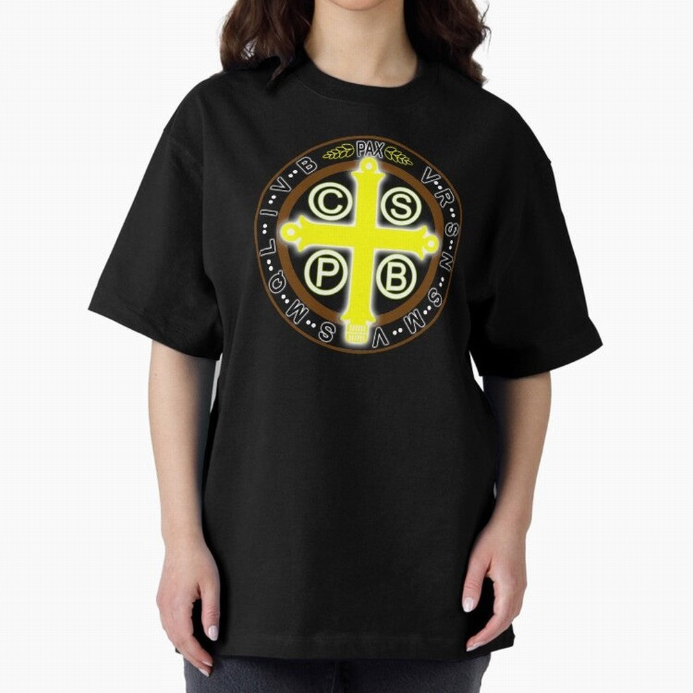 Medalla de San Benito Color Back Oversized T-Shirt Step into the FIFA World Cup 2026 Group Stage Journey through CR7 Highlights, England Pride, Championship Spirit, Famous Goals, Roaring Crowds and International Football Unity; Ideal for Fans Who