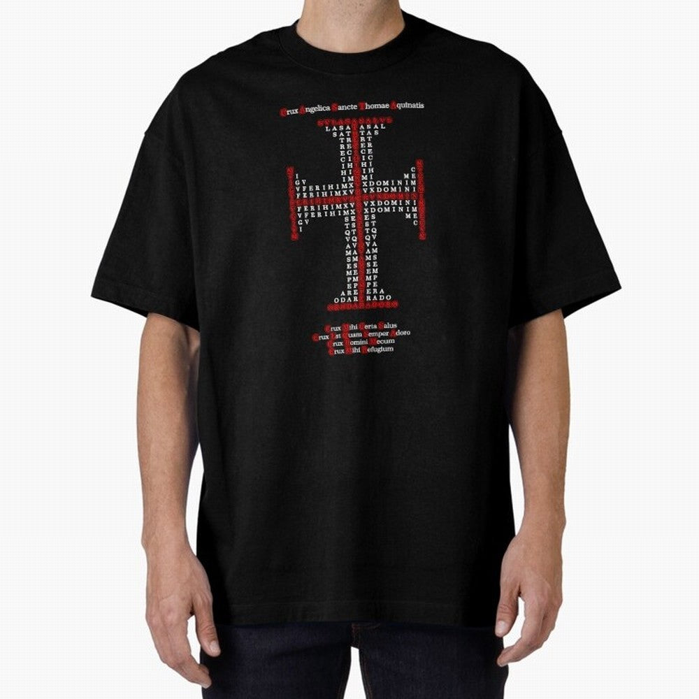 Cruz Ang¨¦lica de Santo Tom¨¢s de Aquino Red n White Oversized T-Shirt Celebrate Classic Football Spirit in the FIFA World Cup 2026 Journey through Neymar Highlights, Portugal, Spain and Germany Pride, Tournament Hype, Historic Matchups, Family