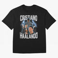 Cristiano Haalando Lightning Poster For Football Fans and Gift For Sports Lovers Oversized T-Shirt Bring Global Football Passion for FIFA World Cup 2026 Group Stage, Connected to CR7 and Messi, Argentina and Brazil, Match Day Excitement, Supporter