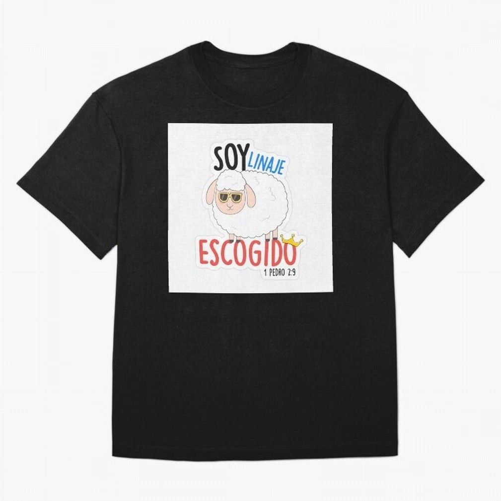 Soy Linaje Escogido - Sticker Cristiano Oversized T-Shirt Turn Football Passion into FIFA World Cup 2026 Spirit, Driven by England, Mbappe and Neymar, Soccer Culture, Superstar Moments, National Team Dreams and Competitive Fire; Perfect for People