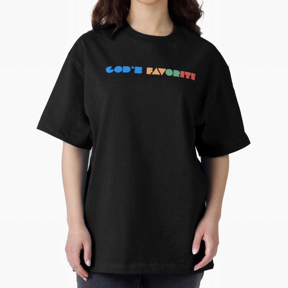 God's Favorite Oversized T-Shirt Show Championship Spirit for Global Football Passion for FIFA World Cup 2026, Built around Neymar, Haaland and Cristiano Ronaldo, Argentina and Brazil, Stadium Chants, National Pride, Trophy Dreams and Unforgettable