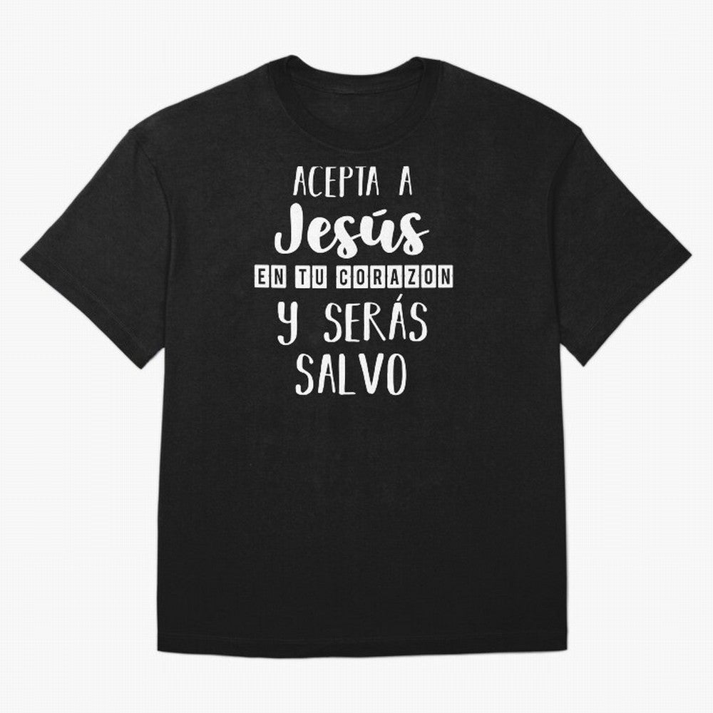 Acepta a Jes¨²s en tu Corazon Mensaje Cristianos Dios Spanish Oversized T-Shirt Honor FIFA World Cup 2026 for Fans of Haaland and Portugal, Spain and Germany, Bringing Tournament Hype, Historic Matchups, Family Viewing Parties and Global Sports