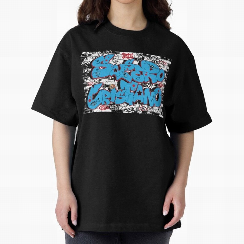 Salsero Cristiano Oversized T-Shirt Live for the Drama of Match Day Hype around FIFA World Cup 2026, Neymar, Haaland and Cristiano Ronaldo, Spain and Netherlands, Classic Soccer Heritage, Championship Pressure, Fan Loyalty and International Pride;