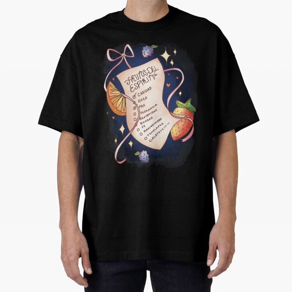 Chrisitian Frutos del Espiritu, Cristiano, Iglesia, Religioso Oversized T-Shirt Represent FIFA World Cup 2026 USA Canada Mexico for Fans of Haaland and Argentina, Bringing Fan Favorite Moments, National Team Passion, Big Match Drama and Soccer