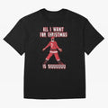 All I Want For Christmas Is Siuuu (3) Oversized T-Shirt Honor Football Greatness during the FIFA World Cup 2026 Journey through CR7 and Messi Highlights, Portugal Pride, Championship Spirit, Famous Goals, Roaring Crowds and International Football
