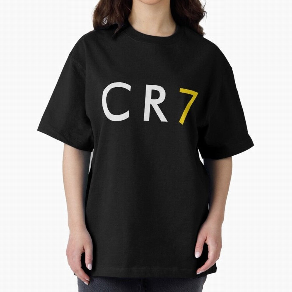 CR7 Oversized T-Shirt Show Up for the Glory of FIFA World Cup 2026 USA Canada Mexico for Fans of Cristiano Ronaldo and Spain, Bringing Championship Spirit, Famous Goals, Roaring Crowds and International Football Unity; Perfect for Supporters Who