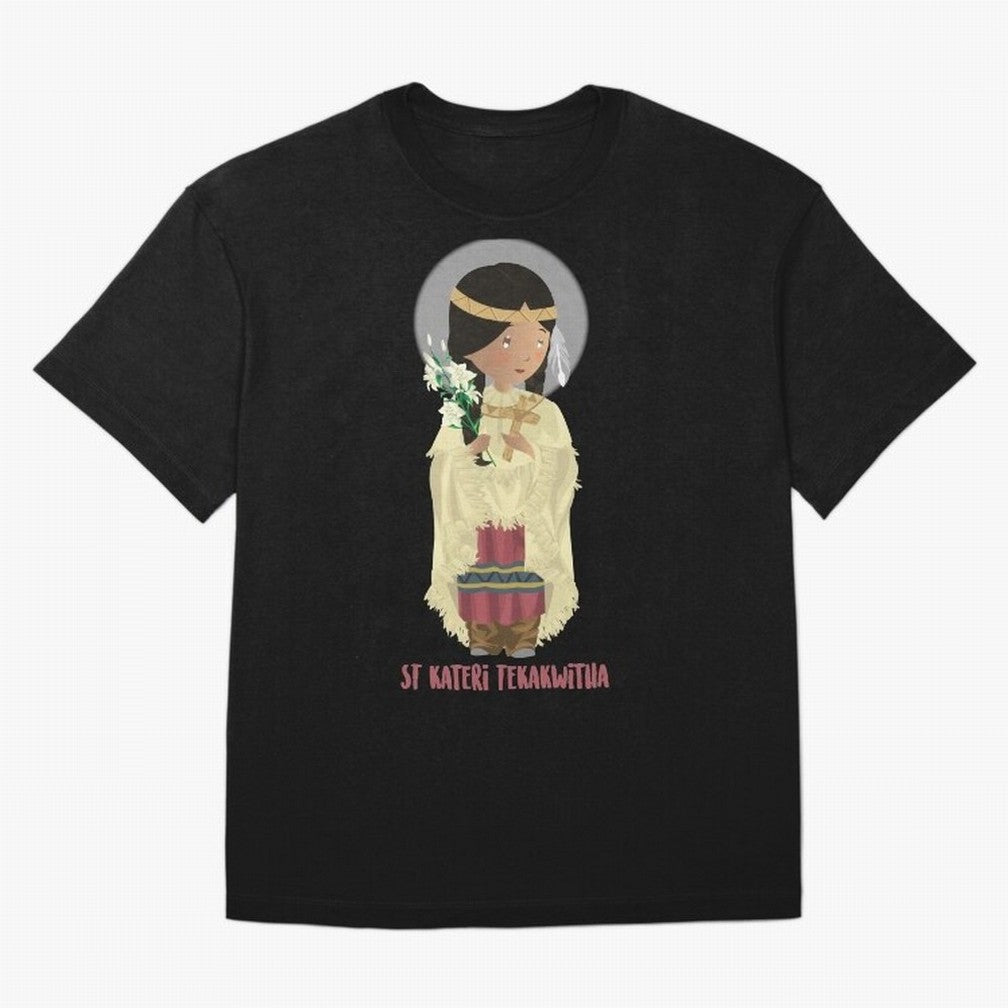 Saint Kateri Tekakwitha Oversized T-Shirt Support Your Favorite Stars during Global Football Passion for FIFA World Cup 2026 Group Stage, Built around Messi and Cristiano Ronaldo, Spain, Football History, Final Match Energy, Crowd Noise and Once in