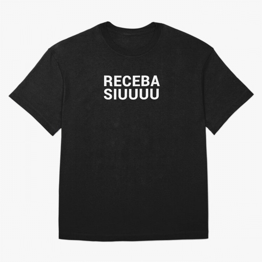Receba siuuu Oversized T-Shirt Turn Up for Global Football Passion for FIFA World Cup 2026, Built around Messi, CR7 and Mbappe, Portugal, Spain and Germany, Worldwide Fan Energy, Dramatic Goals, Stadium Lights and Championship Celebrations; Ideal