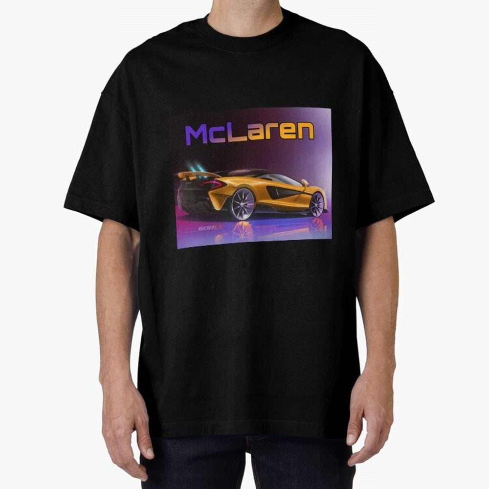 Mclaren in Gradient Metallic Color Oversized T-Shirt Follow the Road to the FIFA World Cup 2026 USA Canada Mexico Journey through Messi, Neymar and Mbappe Highlights, Portugal, Spain and Germany Pride, Football Passion, Legendary Performances,