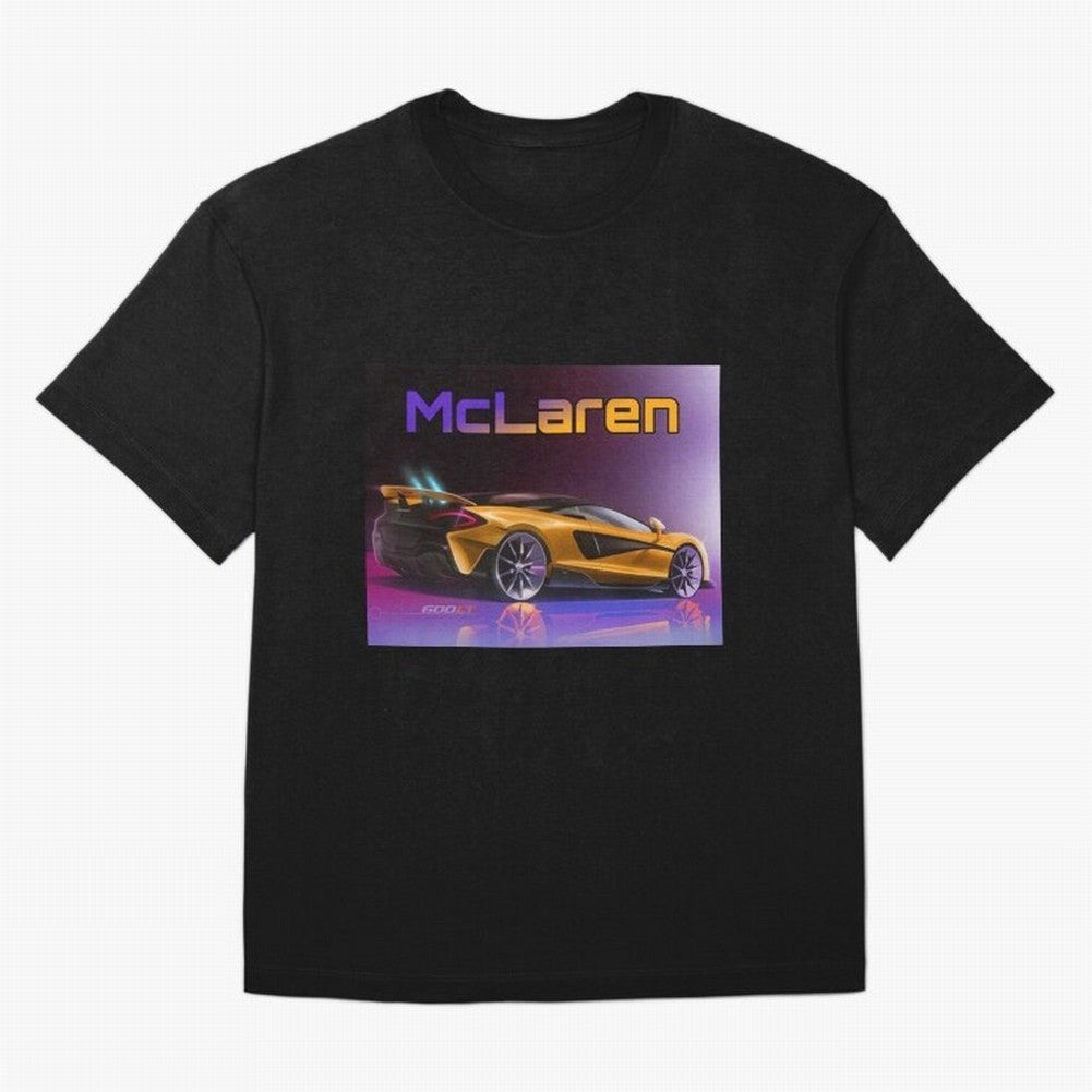 Mclaren in Gradient Metallic Color Oversized T-Shirt Follow the Road to the FIFA World Cup 2026 USA Canada Mexico Journey through Messi, Neymar and Mbappe Highlights, Portugal, Spain and Germany Pride, Football Passion, Legendary Performances,