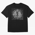 Medalla de San Benito Frontal Relieve Oversized T-Shirt Honor FIFA World Cup 2026 Group Stage for Fans of Mbappe and Argentina, Bringing Sports Nostalgia, International Competition, Famous Players and Unforgettable Victories; Perfect for Supporters