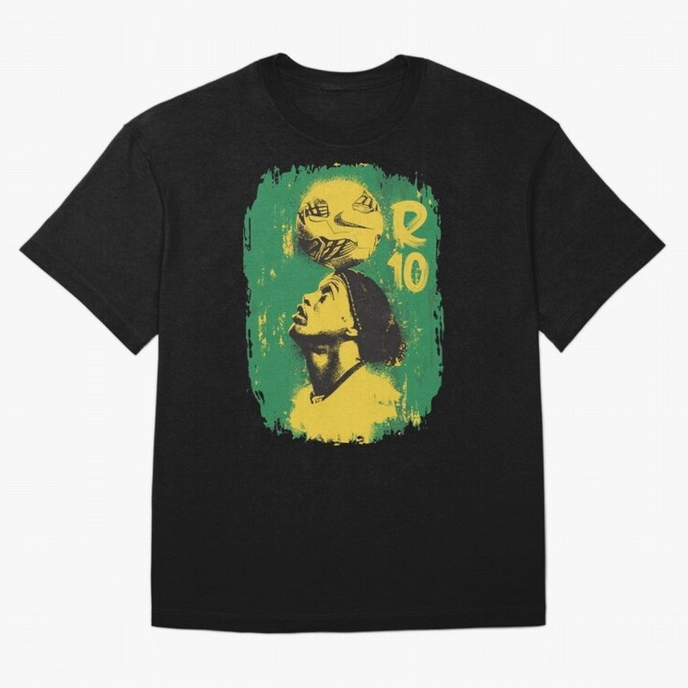 Ronaldinho Oversized T-Shirt Show Up for the Glory of FIFA World Cup 2026 USA Canada Mexico Spirit, with Brazil, Portugal and Argentina, Haaland and Mbappe, Vintage Soccer Flavor, Modern Football Stars, National Flags and Final Night Emotion; Great