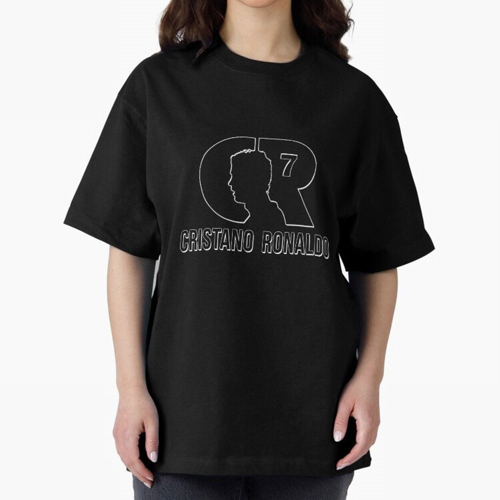 Cristano Ronaldo Desing Oversized T-Shirt Bring a Vintage Feel to Global Football Passion for FIFA World Cup 2026, Highlighting Haaland, Spain, Game Day Rituals, Football Legends, Country Pride and the Road to the Final; Created for Match Day