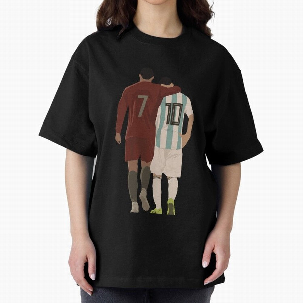The Greatest Of All Time Oversized T-Shirt Represent Football Lovers during FIFA World Cup 2026 Connected to CR7, Netherlands Energy, Classic Soccer Heritage, Championship Pressure, Fan Loyalty and International Pride; Great for Watch Parties,