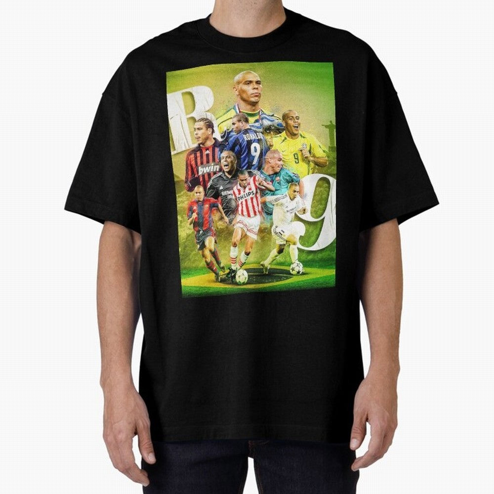 Wallpaper Ronaldo Nazario Brazil Oversized T-Shirt Join the Countdown to Global Football Passion for FIFA World Cup 2026 USA Canada Mexico, with Messi, Spain, Champion Mindset, Group Stage Buzz, Knockout Tension and Passionate Fan Culture; Great
