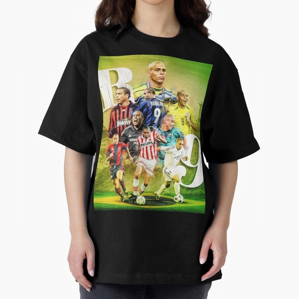 Wallpaper Ronaldo Nazario Brazil Oversized T-Shirt Join the Countdown to Global Football Passion for FIFA World Cup 2026 USA Canada Mexico, with Messi, Spain, Champion Mindset, Group Stage Buzz, Knockout Tension and Passionate Fan Culture; Great