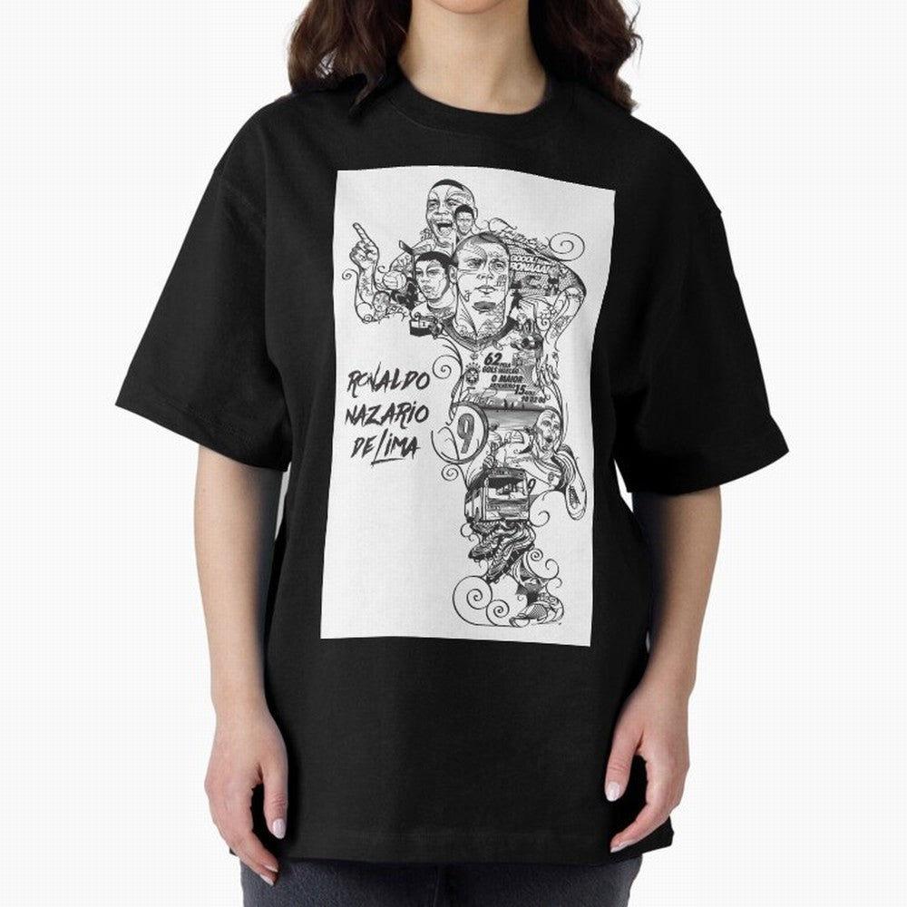 The R9 Era Oversized T-Shirt Show Your Tournament Heart for FIFA World Cup 2026 Group Stage Spirit, Connected to Spain and Netherlands, Cristiano Ronaldo, Fan Favorite Moments, National Team Passion, Big Match Drama and Soccer History; Built for