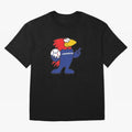 Footix - World Cup 98' Mascote Logo Oversized T-Shirt Share the Excitement of FIFA World Cup 2026 Group Stage Highlighting Mbappe, Argentina and Brazil Energy, Football History, Final Match Energy, Crowd Noise and Once in a Lifetime Moments;