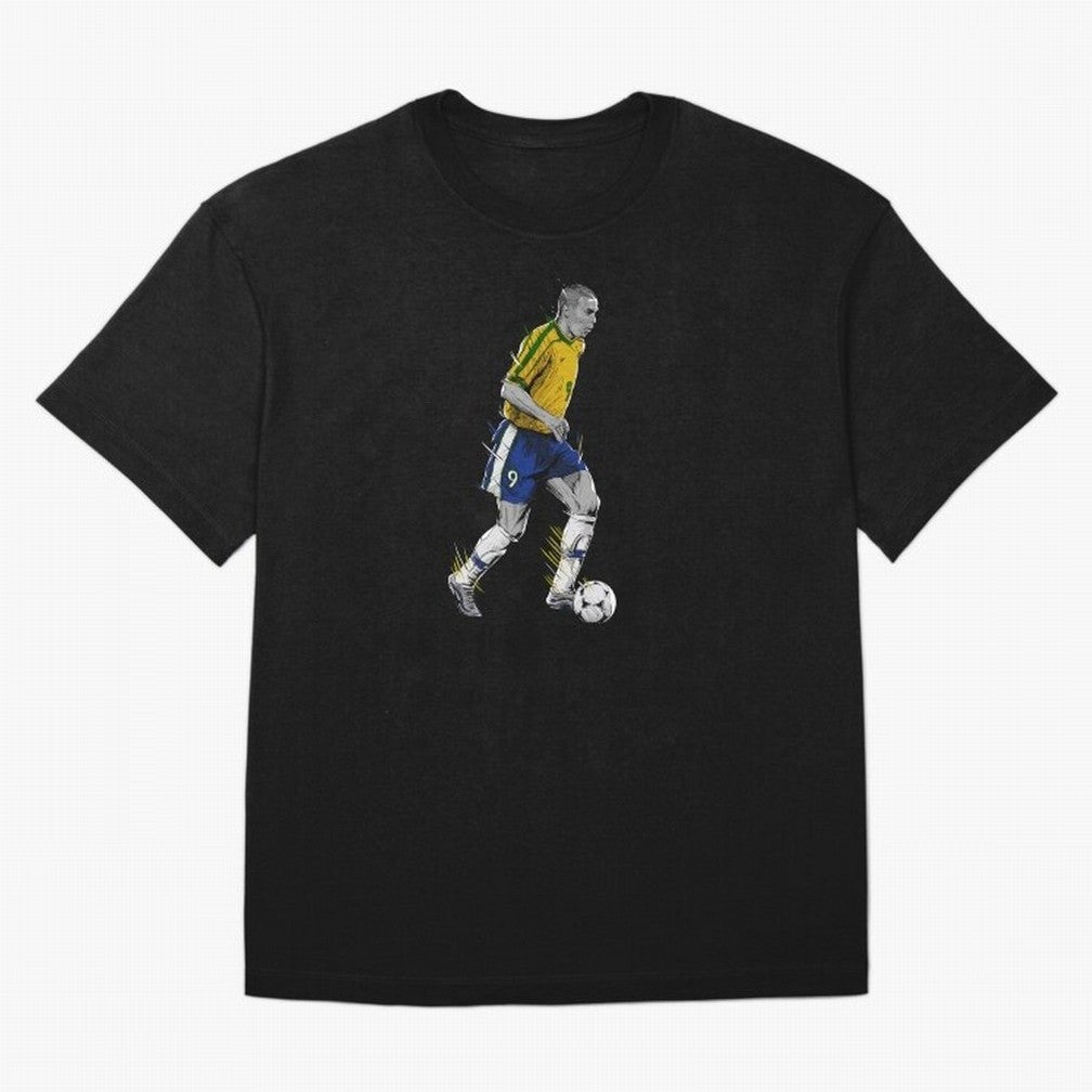 Ronaldo R9 Phenomenon Oversized T-Shirt Represent FIFA World Cup 2026 for Fans of Messi, Neymar and Mbappe and England and Germany, Bringing Tournament Hype, Historic Matchups, Family Viewing Parties and Global Sports Pride; Perfect for Supporters