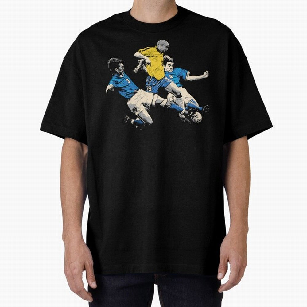 Ronaldo Nazario Oversized T-Shirt Show Fan Pride Across FIFA World Cup 2026 Group Stage Spirit, Highlighting Germany, Haaland, Stadium Memories, Football Loyalty, International Chants and Championship Tradition; Perfect for Fans, Collectors, Family