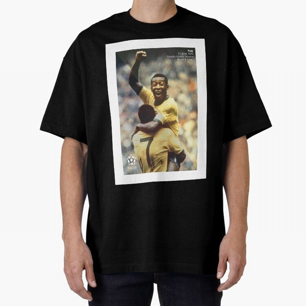 Pele Oversized T-Shirt Stand Proud for FIFA World Cup 2026 USA Canada Mexico Spirit, Highlighting Argentina and Brazil, Haaland, Stadium Chants, National Pride, Trophy Dreams and Unforgettable Football Memories; Made for Collectors Who Enjoy Iconic