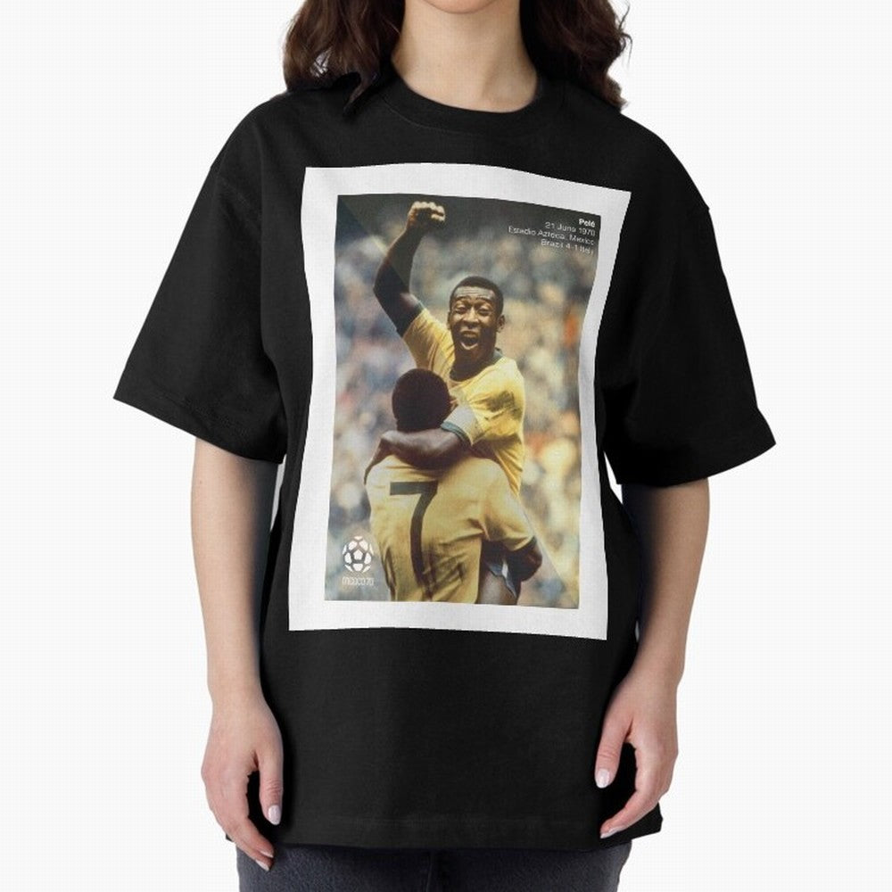 Pele Oversized T-Shirt Stand Proud for FIFA World Cup 2026 USA Canada Mexico Spirit, Highlighting Argentina and Brazil, Haaland, Stadium Chants, National Pride, Trophy Dreams and Unforgettable Football Memories; Made for Collectors Who Enjoy Iconic