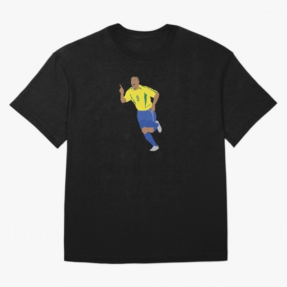 R9 Brazil - Ronaldo Oversized T-Shirt Honor Football Greatness during FIFA World Cup 2026 with Cristiano Ronaldo, Haaland and CR7, Brazil Energy, Football History, Final Match Energy, Crowd Noise and Once in a Lifetime Moments; Ideal for Fans Who