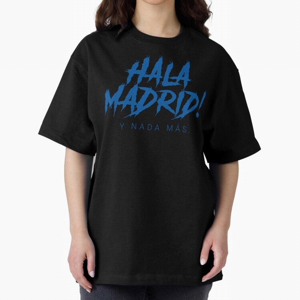Hala Madrid Oversized T-Shirt Unlock Match Day Hype around FIFA World Cup 2026 USA Canada Mexico, Mbappe and Neymar, France, Match Day Excitement, Supporter Culture, Golden Goals and Global Football Passion; Built for Supporters Chasing Trophy