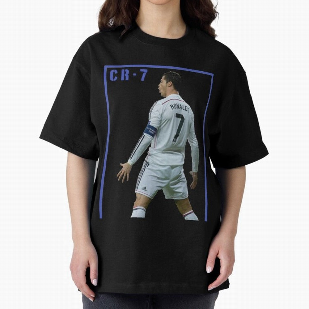 Ronaldo Christiano ronaldo Oversized T-Shirt Keep the Legacy of the FIFA World Cup 2026 USA Canada Mexico Journey through Haaland and Mbappe Highlights, England and Germany Pride, Worldwide Fan Energy, Dramatic Goals, Stadium Lights and