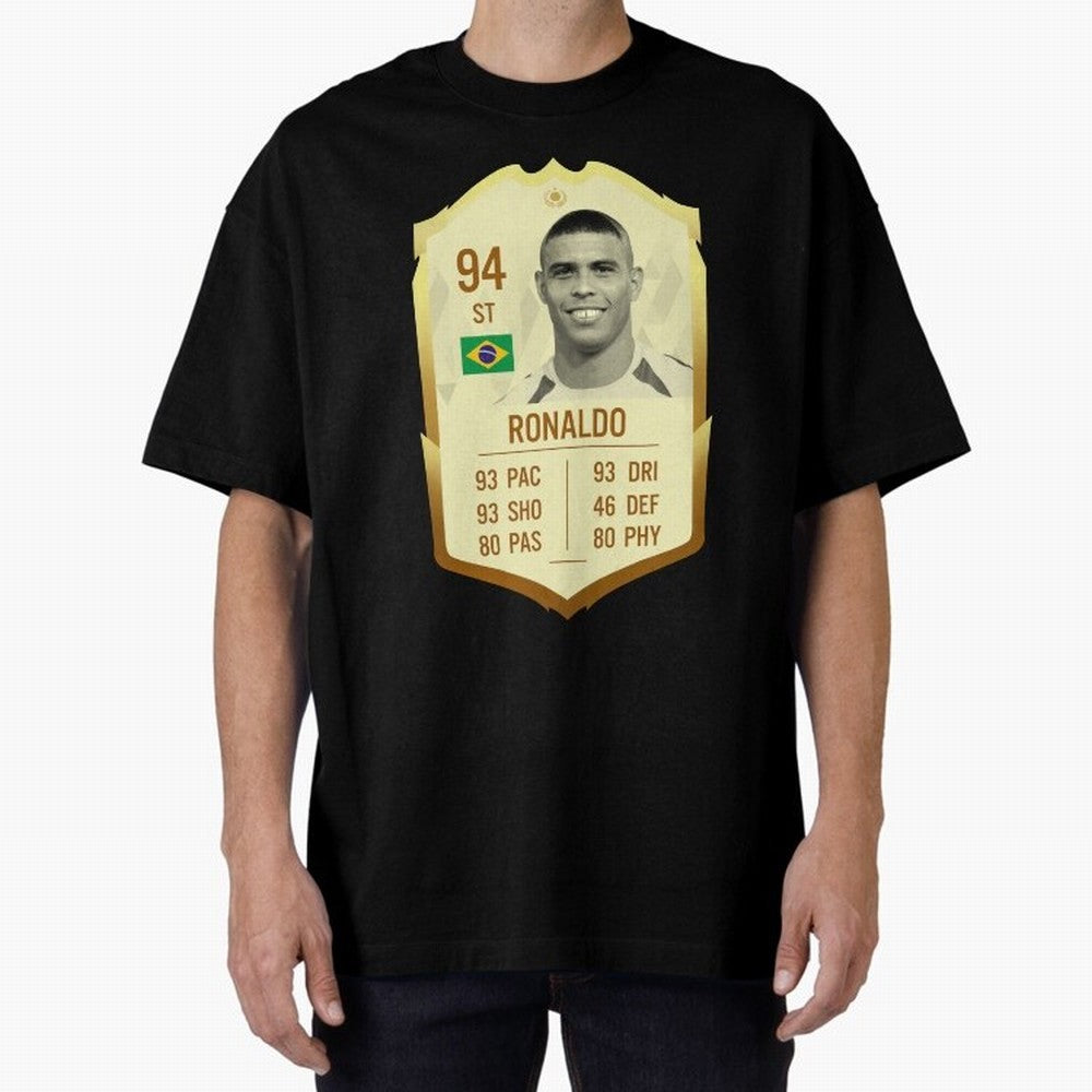 Ronaldo Ultimate Card Oversized T-Shirt Enjoy the FIFA World Cup 2026 Group Stage Journey through Neymar, Haaland and Cristiano Ronaldo Highlights, Spain Pride, Tournament Hype, Historic Matchups, Family Viewing Parties and Global Sports Pride;