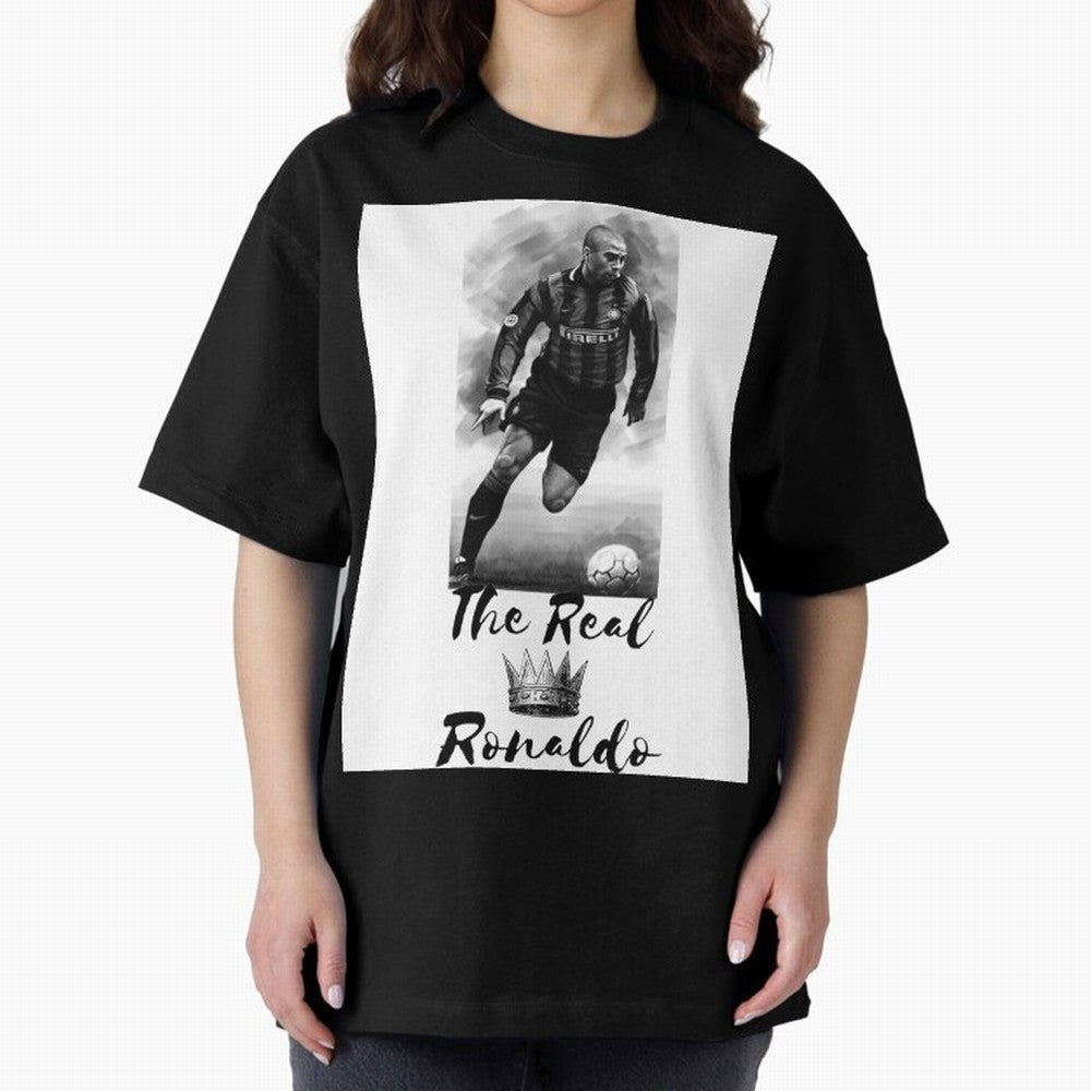 The Real Ronaldo Oversized T-Shirt Support FIFA World Cup 2026 Group Stage Spirit, Built around Argentina and Brazil, Cristiano Ronaldo, Football Passion, Legendary Performances, Festival Vibes and Supporter Community; Perfect for Supporters Who