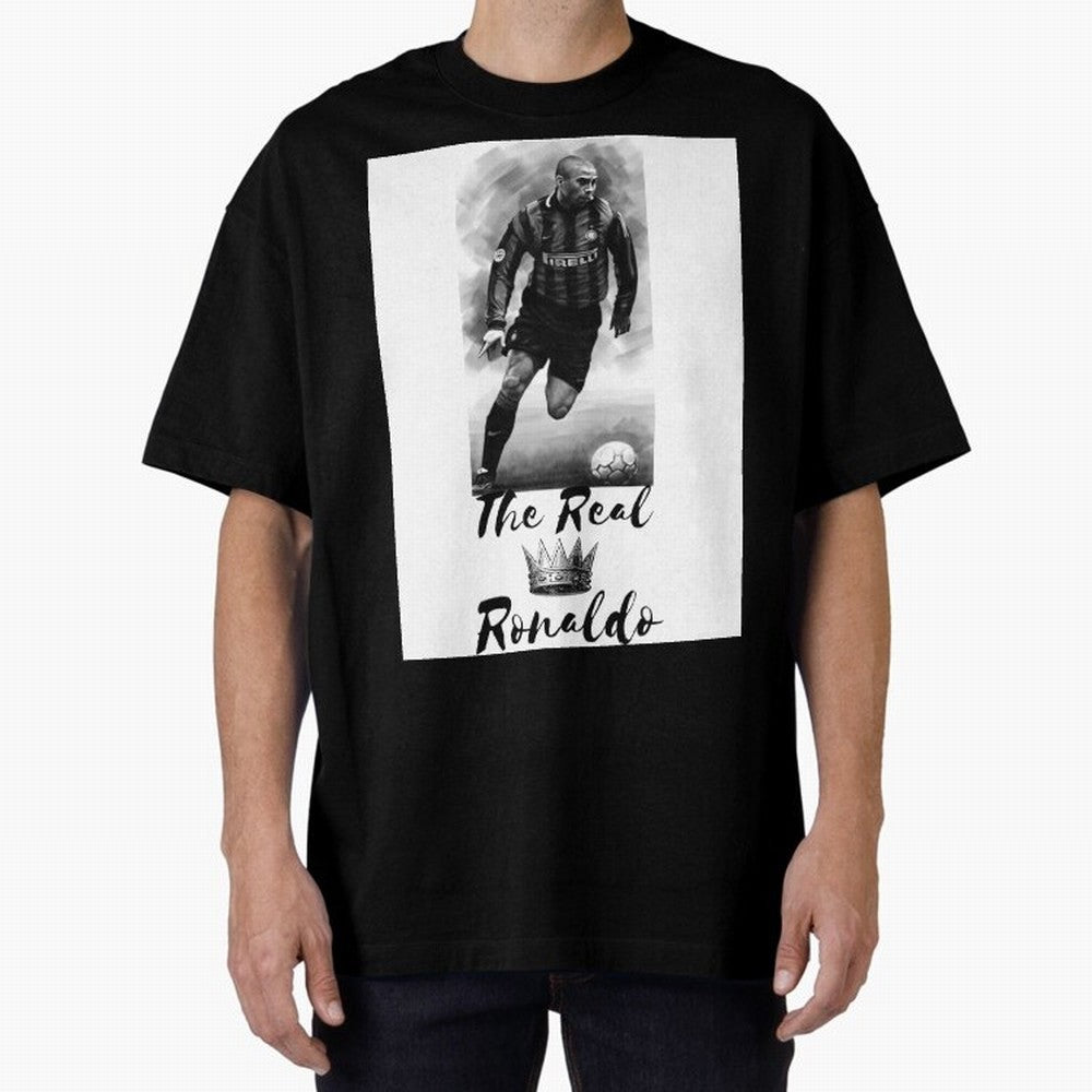 The Real Ronaldo Oversized T-Shirt Support FIFA World Cup 2026 Group Stage Spirit, Built around Argentina and Brazil, Cristiano Ronaldo, Football Passion, Legendary Performances, Festival Vibes and Supporter Community; Perfect for Supporters Who