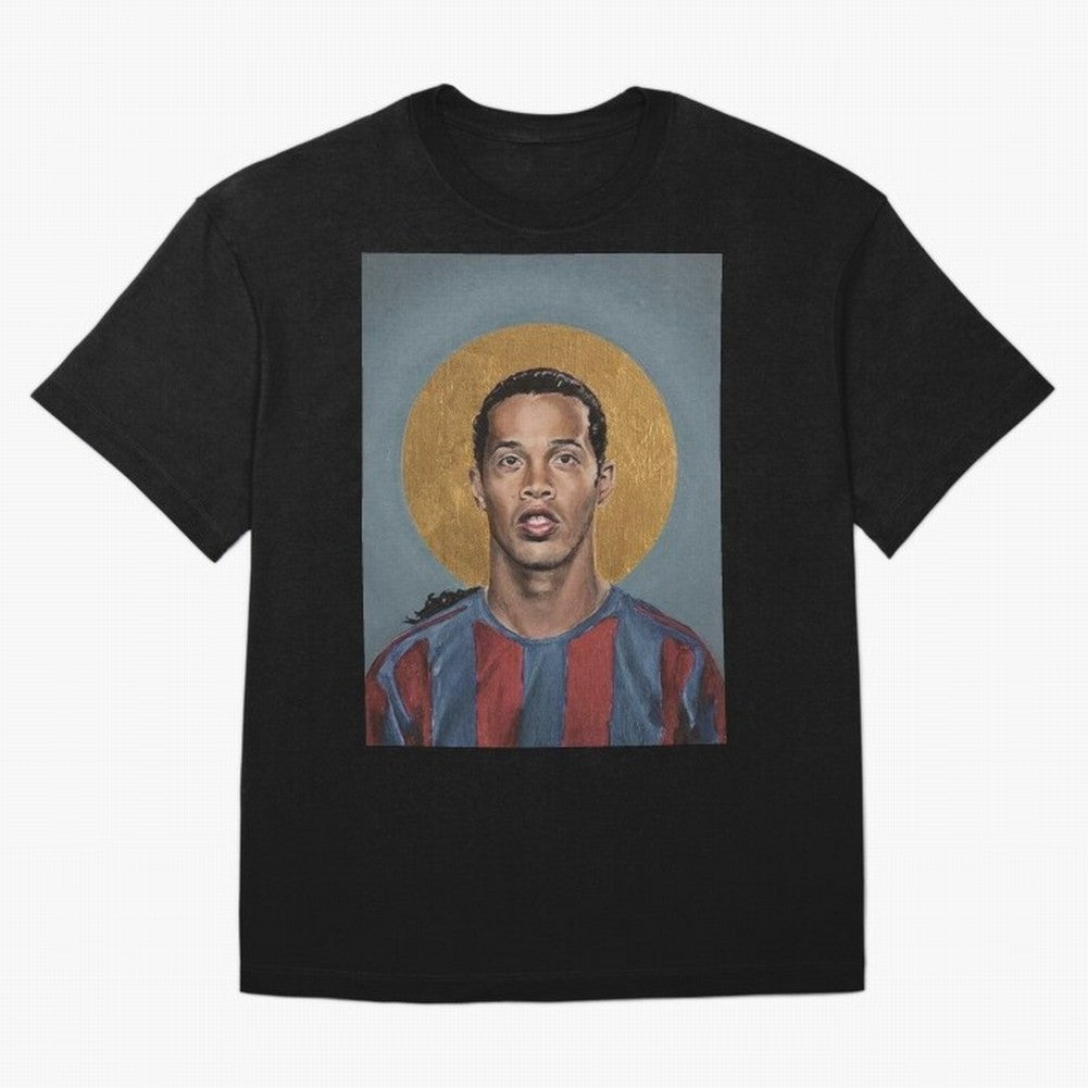 Art Ronaldinho Painting Oversized T-Shirt Represent Fans Who Live for Match Day Hype around FIFA World Cup 2026 Group Stage, Cristiano Ronaldo, England, France and Netherlands, Tournament Hype, Historic Matchups, Family Viewing Parties and Global