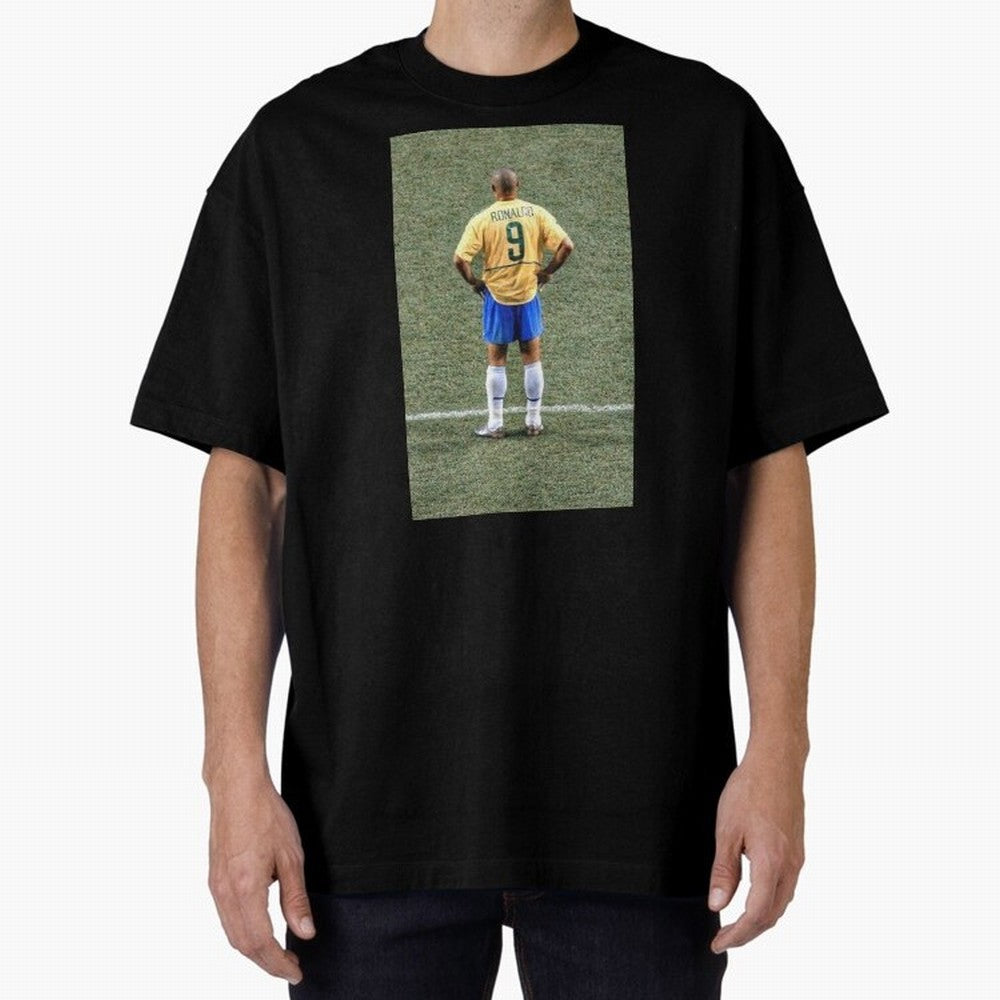 Illustration Ronaldo Luis Nazario de Lima Oversized T-Shirt Bring Bold Fan Energy to FIFA World Cup 2026 Group Stage for Fans of Neymar, Haaland and Cristiano Ronaldo and Spain and Netherlands, Bringing Goal Celebration Energy, Supporter Heritage,